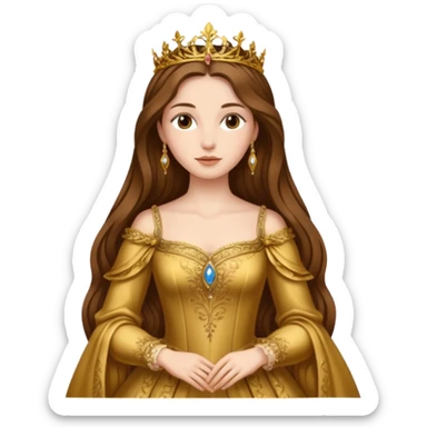 Renaissance lady sticker