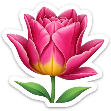 Tulip rose sticker