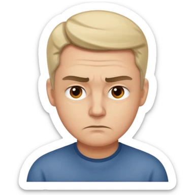 thinking hard sticker