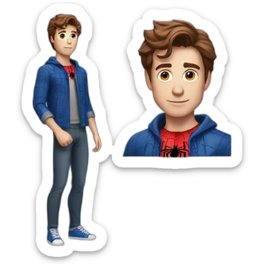 spiderman peter parker sticker