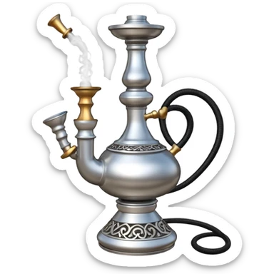 Create a emojiof hookah which are used in rural areas sticker