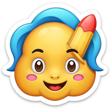 draw cartoon sticker