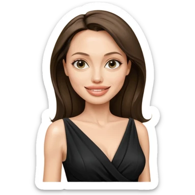 Angelina Jolie up to the waist sticker