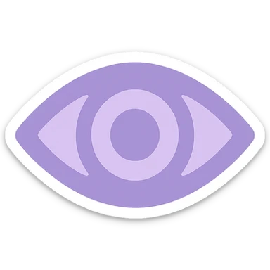 A dull purple eyes sticker