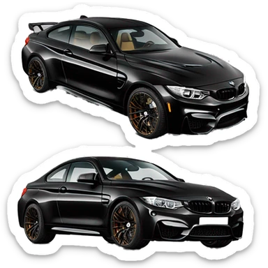 BMW M4 competition f83 black  sticker