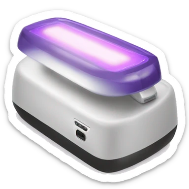 Realistic uv nail lamp sticker