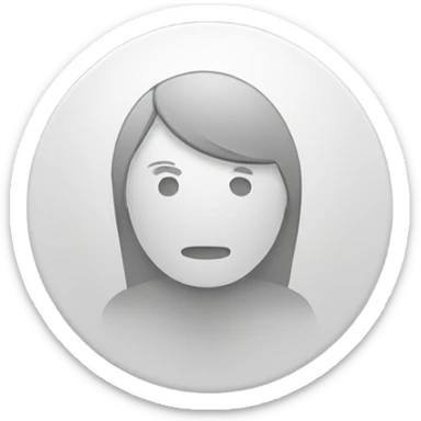 A circular icon designed as an emoji, featuring a single drawing and minimal elements, to represent a task that has been started sticker