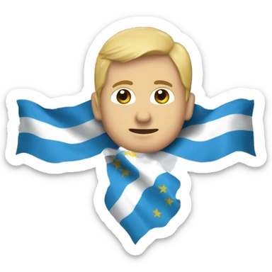 bandera mitad uruguay mitad argentina sticker