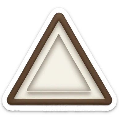 triangle with a line down the middle  sticker