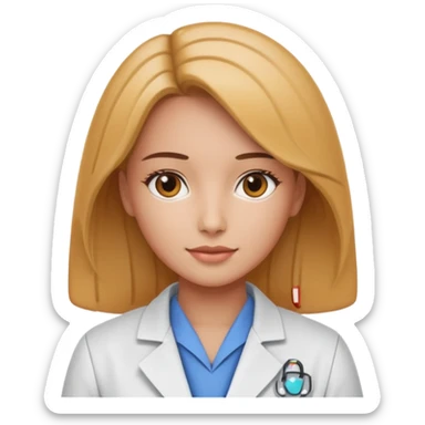 female AI robotics engineer sticker