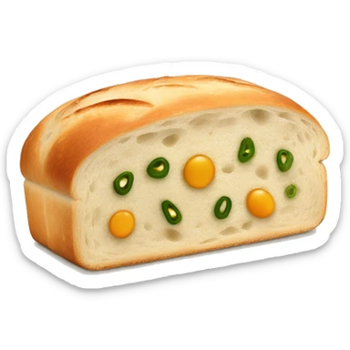 Jalepeno Cheddar Sourdough Loaf of Bread  sticker