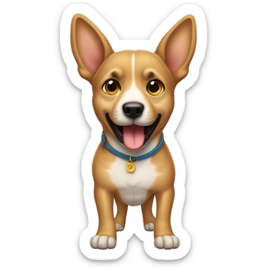 perro con la lengua afuera sticker