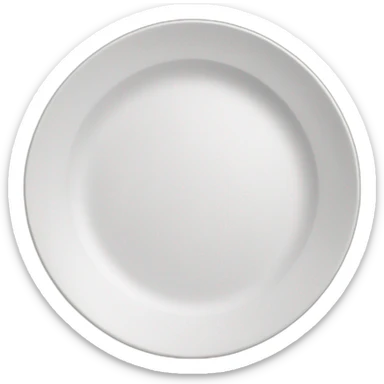 a empty plate with divided in 3 sticker