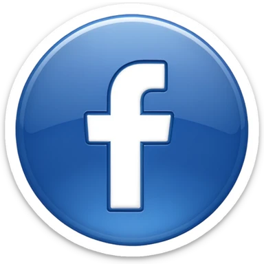 Fb blue badge icon sticker