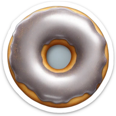 Silver chocolate donuts sticker