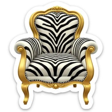 zebra chair sticker