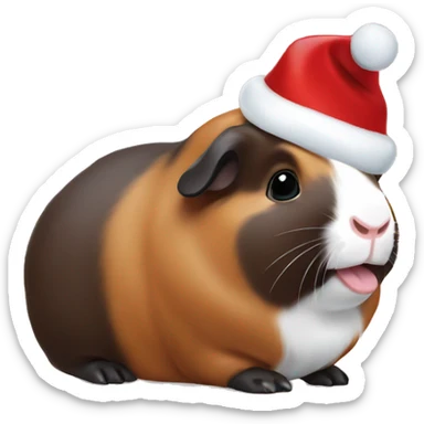 Christmas guineapig sticker