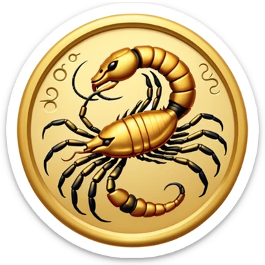 Scorpion zodiac sign. sticker
