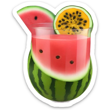 passion fruit watermelon juice iget bar sticker