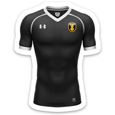 maillot football bande noir torse sans numéro ni logo sticker