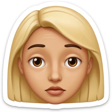 Create a distorted face  sticker