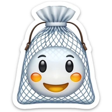 net bag,  mesh storage bag sticker