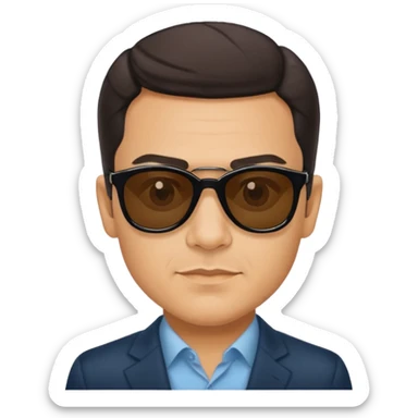 Pedro Sánchez with sunglasses, classic Telegram sticker sticker