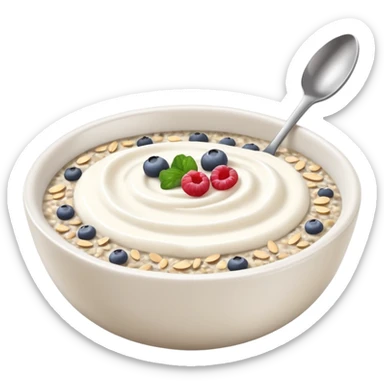 Greek Yogurt with Oats and Chia Seeds sticker