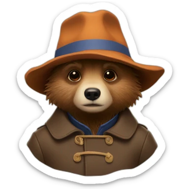 spooky paddington bear sticker