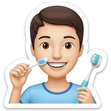 The Habit of Cleaning Teeth sticker