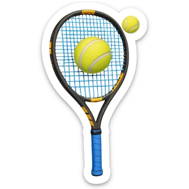 padel a racket with a yellow tennis ball sticker