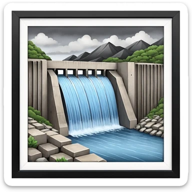 water dam sticker