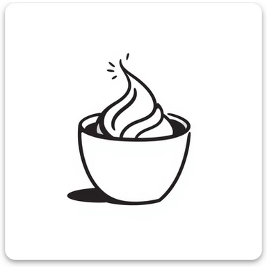 hand-drawn doodle style cappuccino in a cup sticker
