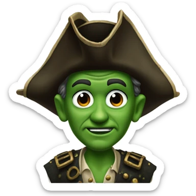 Bootstrap Bill Turner from Pirates of the Caribbean.  His skin is green and barnacle-encrusted. sticker