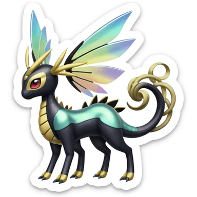 Meloetta-Amaura-Giratina-Pokémon-Fakémon-fusion-hybrid-creature sticker