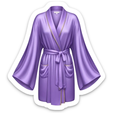 Light purple silk robe sticker