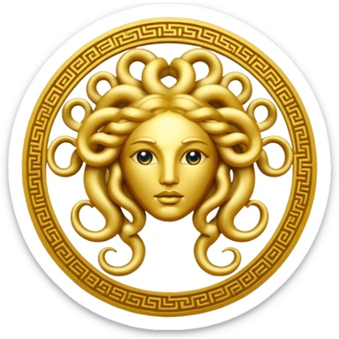 Medusa Versace logo sticker