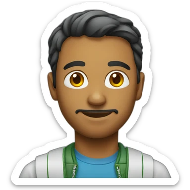 Man Standing brazilian sticker