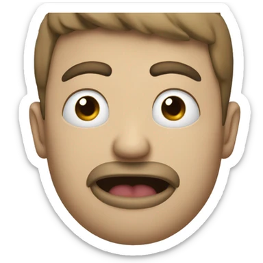 Mono con la lengua afuera  sticker