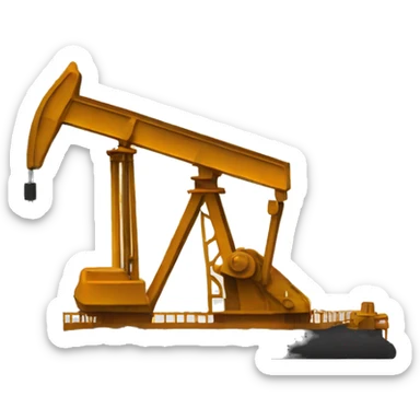 Pumpjack oil sticker