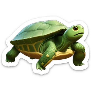 Tortue qui jeux a fornite sticker