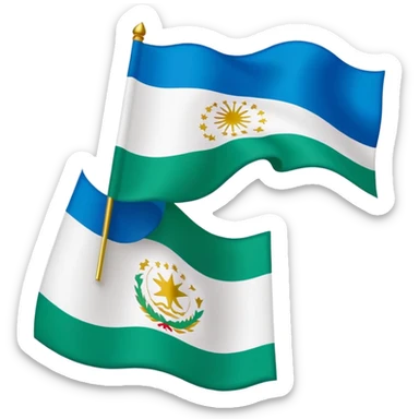 Uzbekistan flag sticker