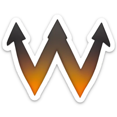 3 arrows in the upward direction sticker