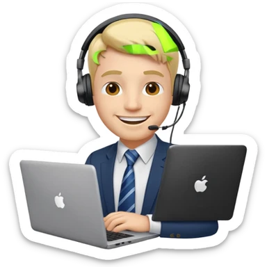 Por favor hace un emoji para una empresa de community manager, tiene que ser profesional, atractivo, elegante y empresarial, como así tambien tiene que ser hombre en los emojis sticker