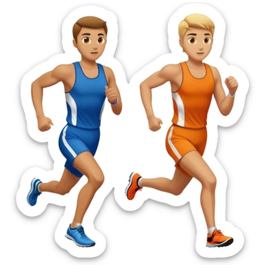 running race finish sticker