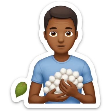 black man picking cotton sticker