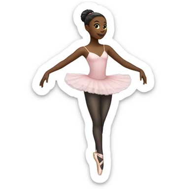 Black Ballerina  sticker