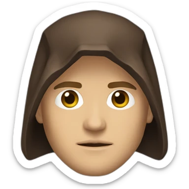 anakin skywalker sith eyes, hood (waist up, front facing) sticker