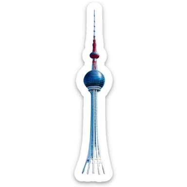 ​Cinematic Realistic N Seoul Tower, depicted in brilliant daylight as a slender, single-column tower rising from a modern cityscape, crowned by a sleek cylindrical observation deck offering panoramic views over Seoul, with crisp glass and steel surfaces reflecting clear blue skies and subtle architectural details that capture its futuristic elegance, sticker