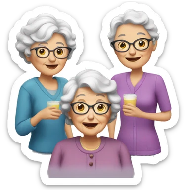 Granny with a friends sticker